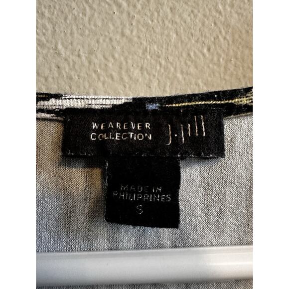 J Jill Wearever Collection Dress Size Small Tank Chevron Midi Sleeveless - Picture 5 of 12